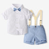 Boys' Dress British Style Short Sleeve Back Suit